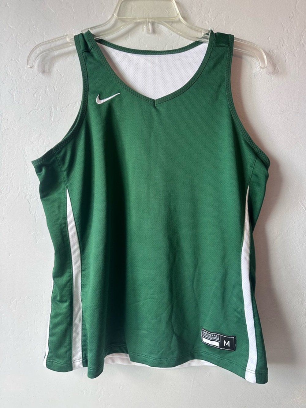 Nike Team Dri-FIT Reversible Basketball Practice Jersey Green/ White Men Size M